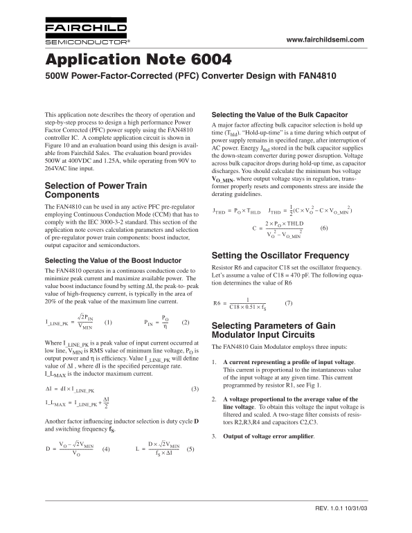Fairchild 6004 User's Manual - Page 1