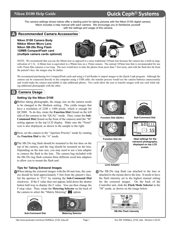 Nikon D100 Help Guide - Page 1