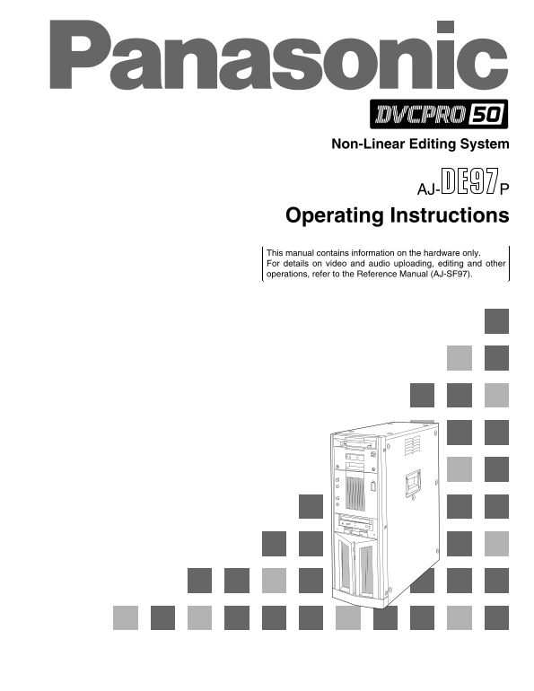 Panasonic OM_AJ-DE97 User's Guide - Page 1
