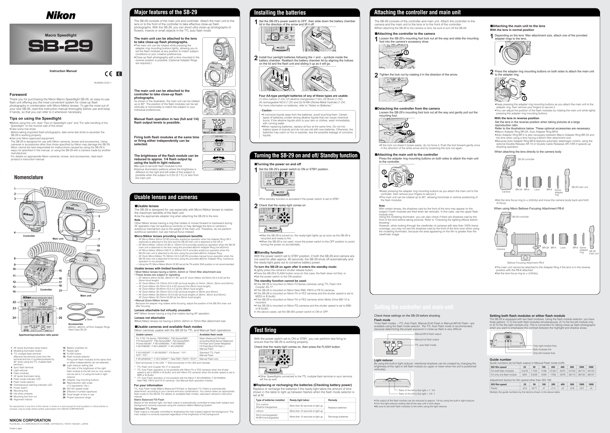 Nikon SB-29 User Guide - Page 1