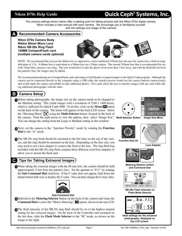 Nikon D70s Help Guide - Page 1