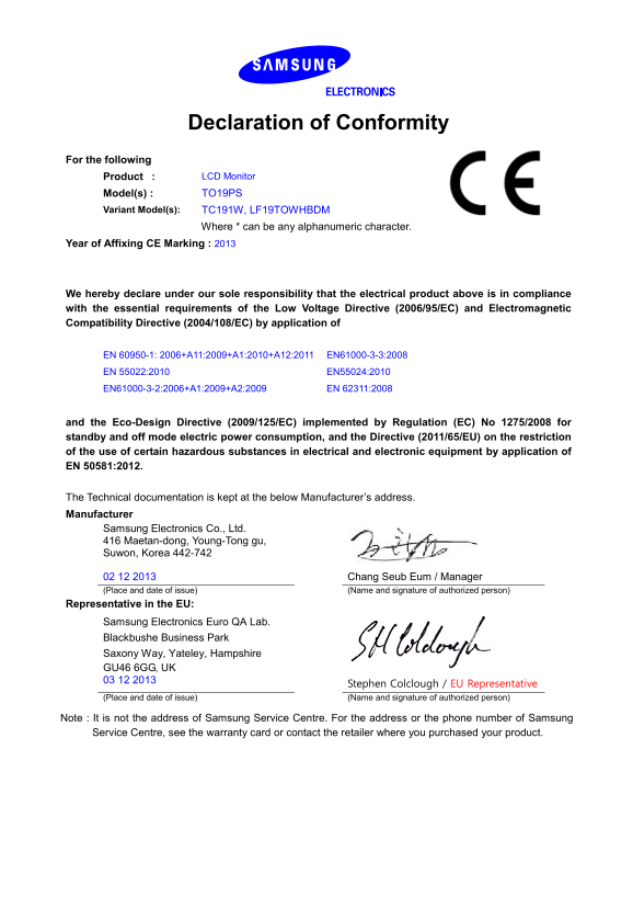 Samsung View All TC220CE Doc - Page 1