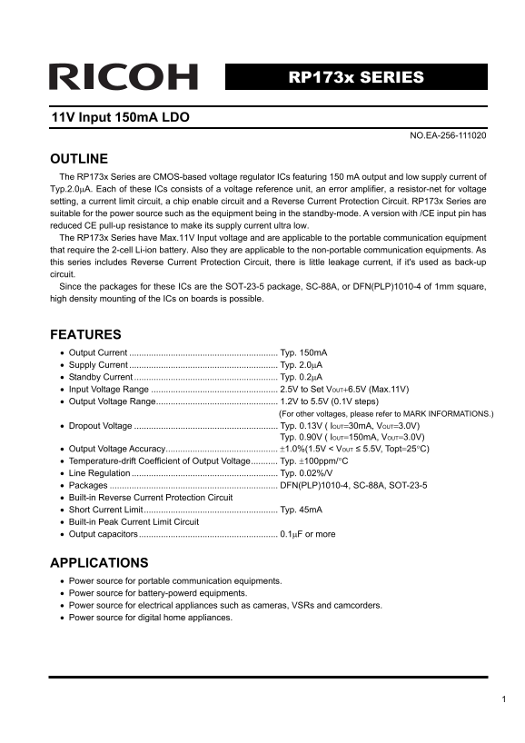 RICOH RP173x SERIES User's Manual (1) Owner's Manual - Page 1