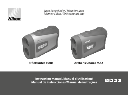 Nikon RifleHunter 1000 Archer's Choice MAX Specifications and User Guide - Page 1