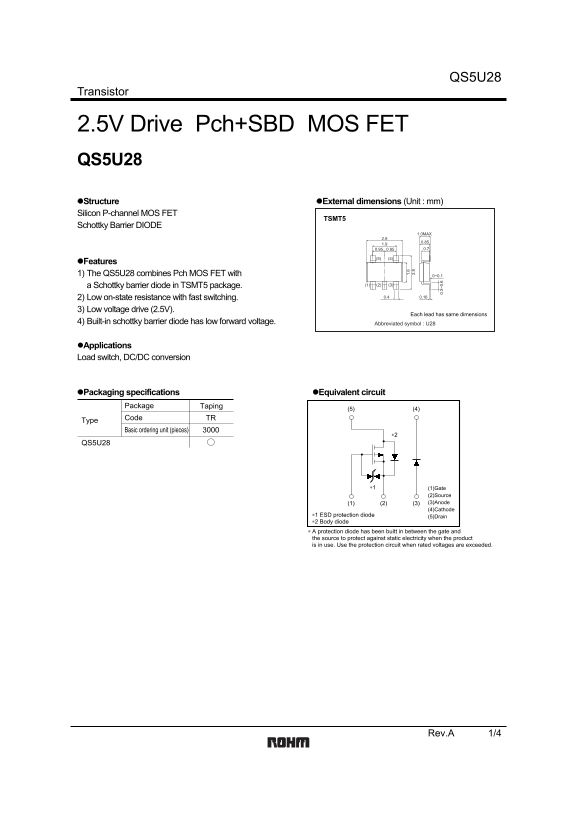 ROHM QS5U28 User Guide - Page 1