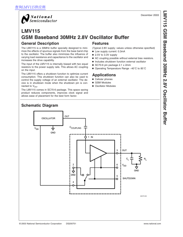 National LMV115 Data Handbook - Page 1