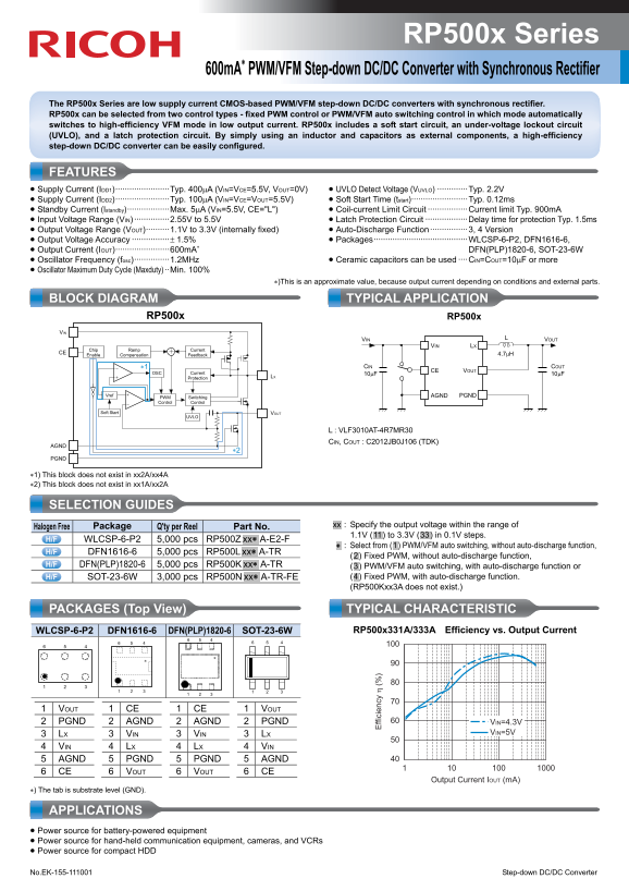 Ricoh RP500x Series Data Manual (Part 1) User Guide - Page 1