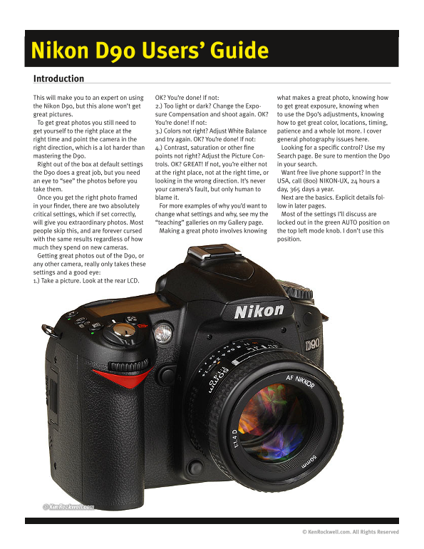 Nikon D90 Users' Guide - Page 1
