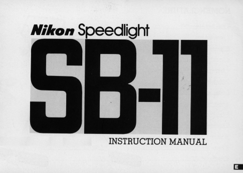 Nikon SB-11 User's Manual - Page 1