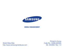 Samsung Smartphone Accessories User Manual_WEP475 - Part 3 Product Guide - Page 1