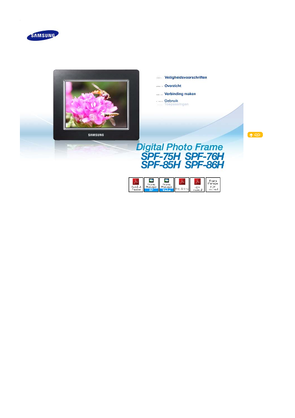 Samsung SPF-76H Digital Picture Frame User's Manual - Page 1