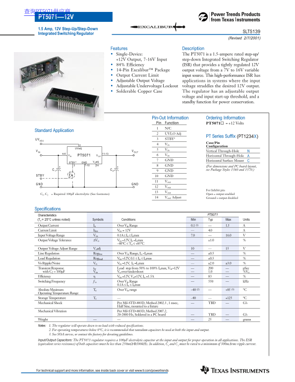 TI Texas Instruments SLTS139 Data Handbook1/Instructions - Page 1