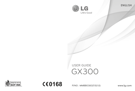 LG GSM Mobile Phone - GX300 ACHNRD Product Specification User Guide - PAKISTAN - Page 1