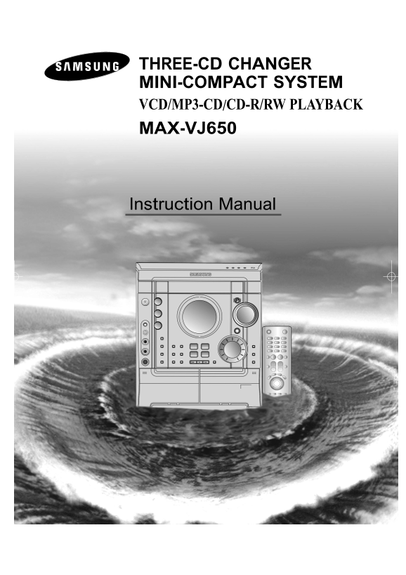 Samsung MAXVJ650 User Guide - Page 1