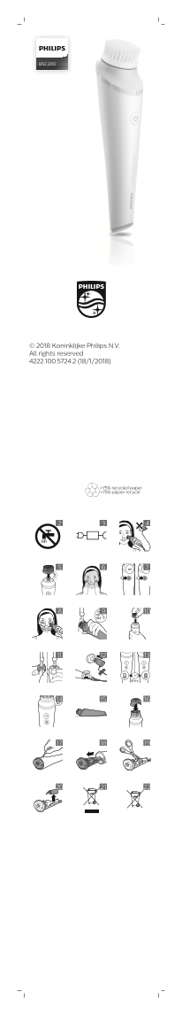 Philips VisaPure Essential Skin Care Device BSC200 00 Product Support & User Manual - Page 1