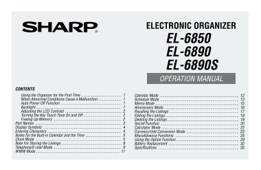SHARP EL6890S Operation Manual - Page 1