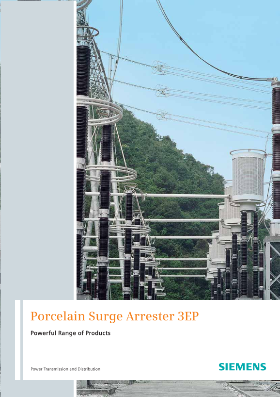 SIEMENS Porcelain Surge Arrester 3EP Owner's Manual User Guide - Page 1