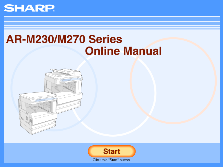 SHARP ARM237 ARM277 Operation Manual User Guide - Page 1
