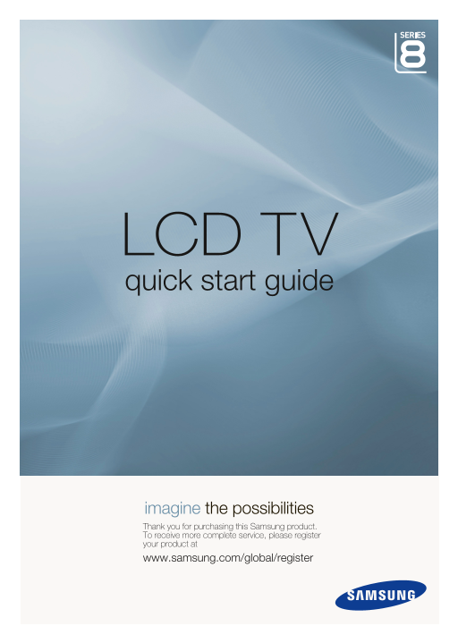 Samsung LA46A850S1F Quick User Guide - Page 1