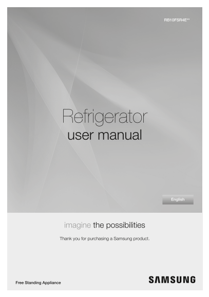 Samsung RB10FSR4ESR AA User's Manual - Page 1