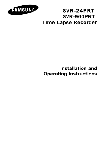 Samsung Soundbar SVR24PRT User's Manual - Page 1