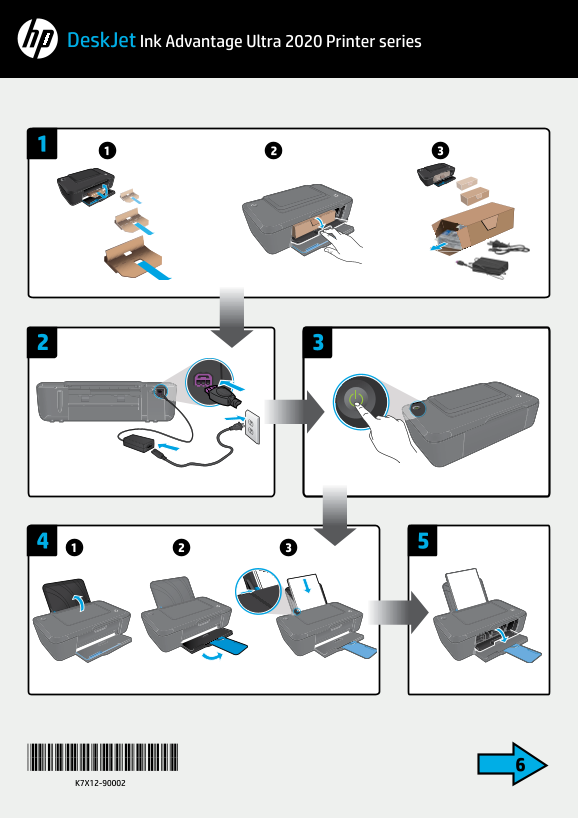 HP DeskJet Ultra Ink Advantage 2029 Printer Series Install Poster - Page 1