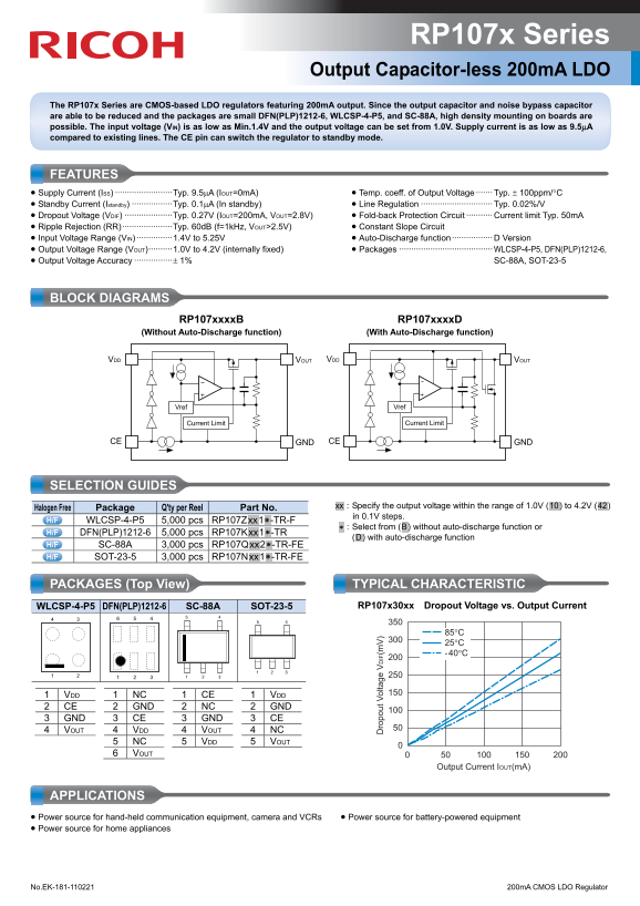 RICOH RP107x Series Data Manual - Page 1