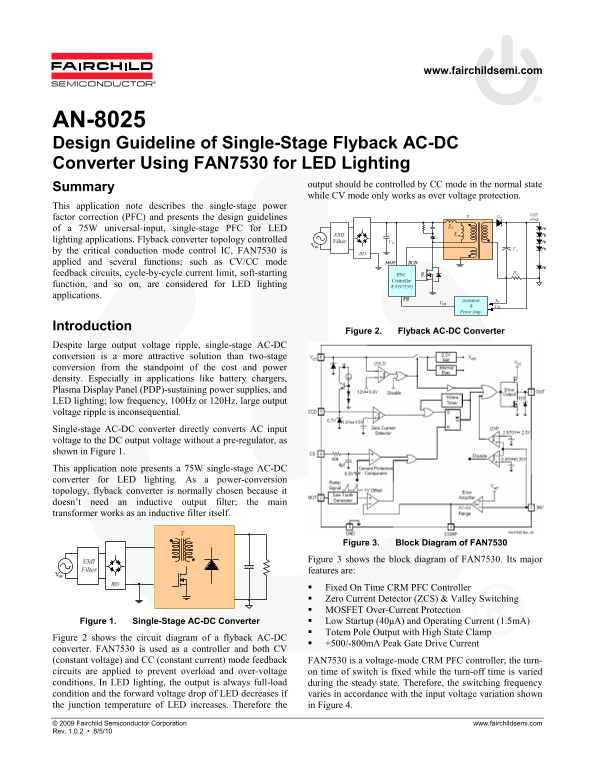 Fairchild AN-8025 Specifications Manual - Page 1