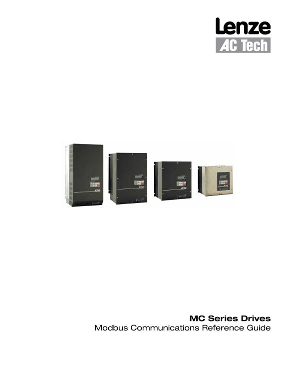 Lenze Inverters - Frequency inverters MC frequency inverters MC1000 frequency inverters - Page 1