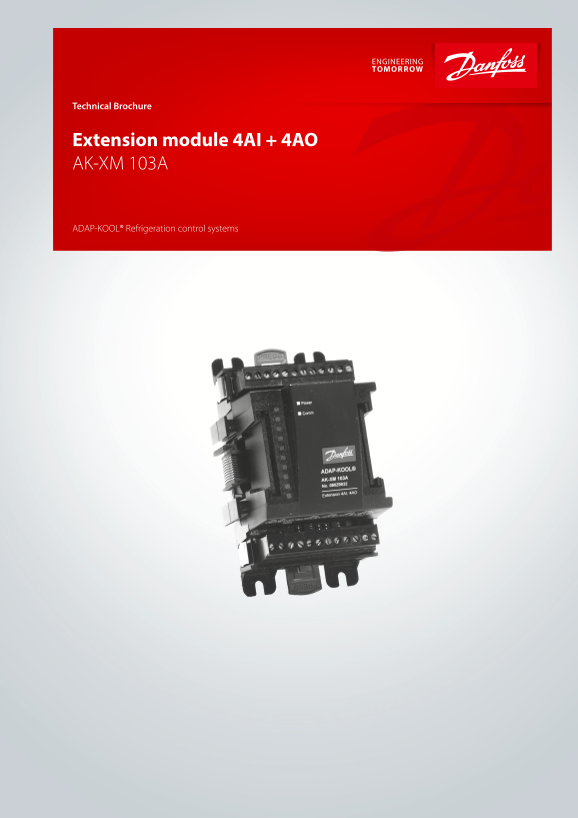 Danfoss Extension Module AK-XM 103A Datasheet - Page 1