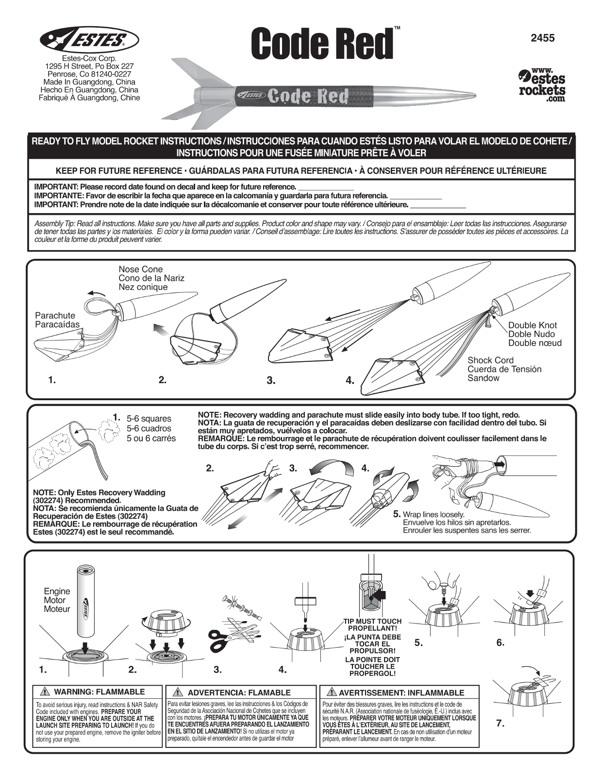 ESTES 2455 - Code Red - Page 1