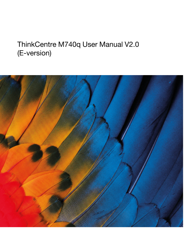 Lenovo ThinkCentre M740q User Manual V2.0 - Page 1