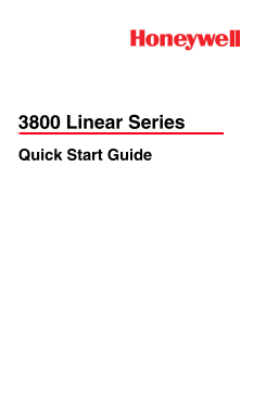 Honeywell 3800 Linear Series Quick Start Guide - Page 1