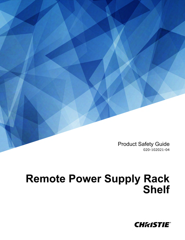 Christie Remote Power 48V Product Safety Guide - Multilingual - Page 1