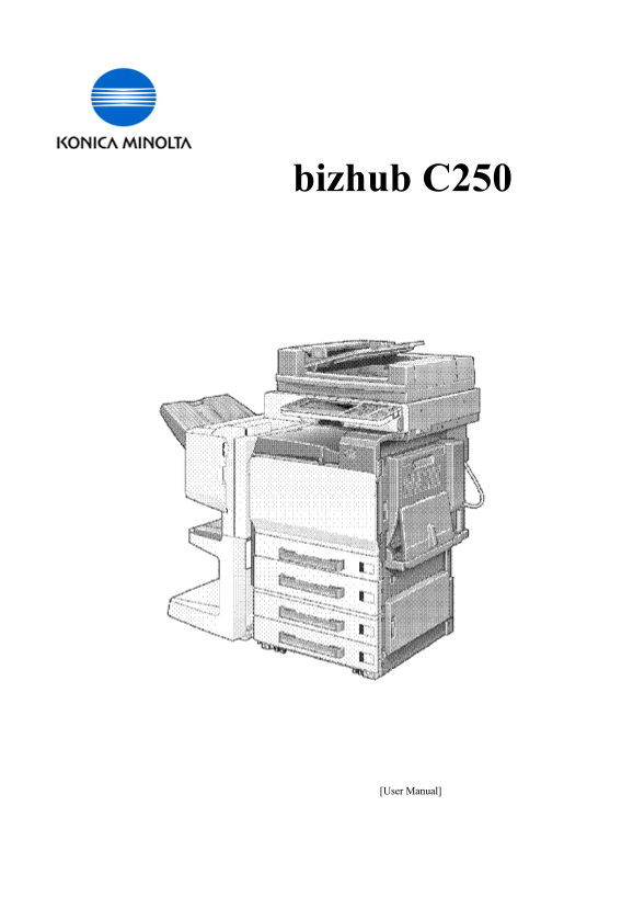 KONICA MINOLTA bizhub C250 Quick Start Guide - User Manual - Page 1