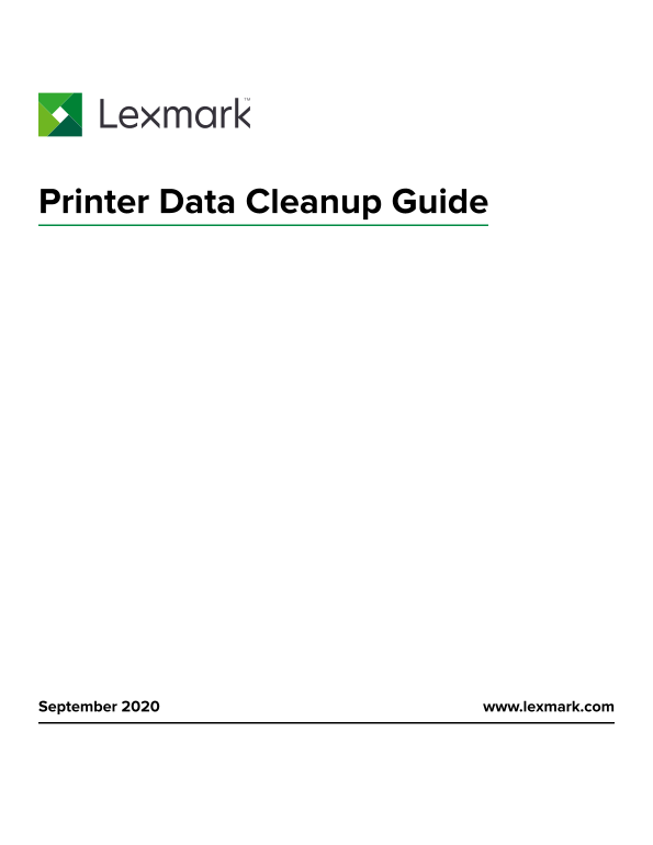 Lexmark C792 Printer Data Cleanup Guide - Page 1