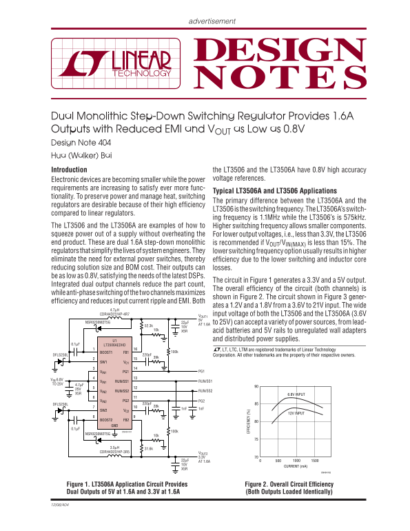 LINEAR dn404f Data Sheet - Page 1