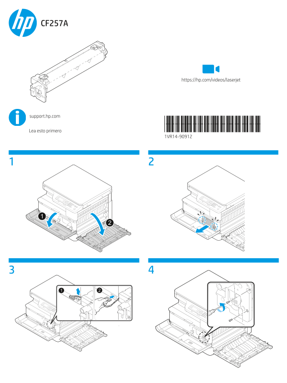 HP LaserJet MFP M436 Printer Series - HP LaserJet MFP M433, M436 Imaging Unit - Installation Guide - Page 1