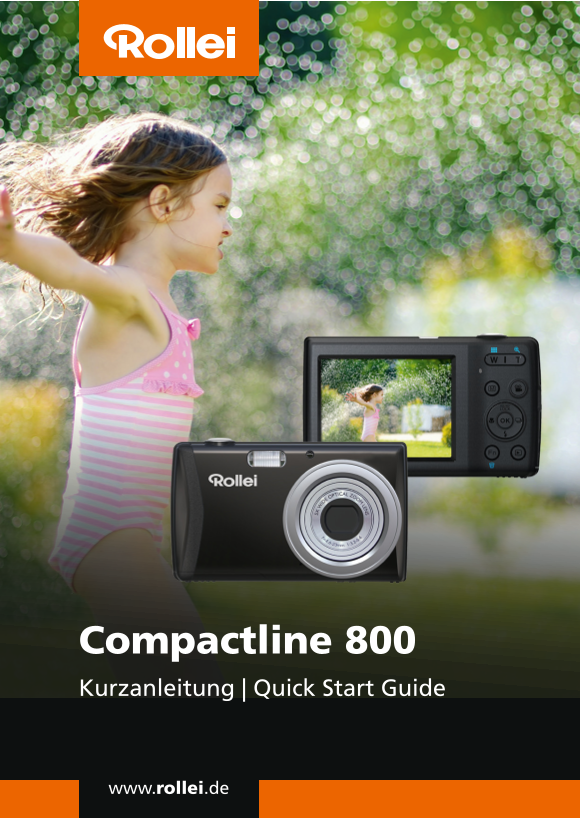 Rollei Camera Compactline CL-800 Quick Start Guide (EN) - Page 1