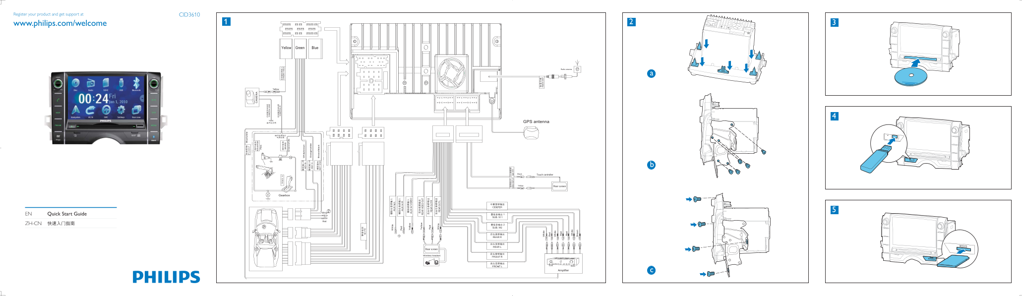 Philips CID3610 Quick User Guide - Page 1