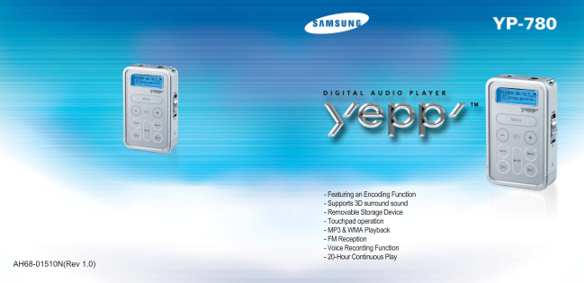 Samsung YP-780X User Guide - Page 1