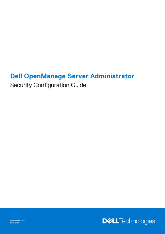 Dell OpenManage Server Administrator Security Configuration Guide - Page 1