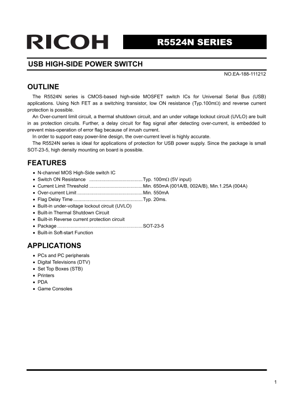 RICOH R5524N series Owner's Manual and User Guide - Page 1