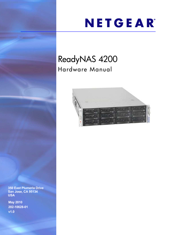 NETGEAR ReadyNAS 4200 Hardware Manual - Page 1