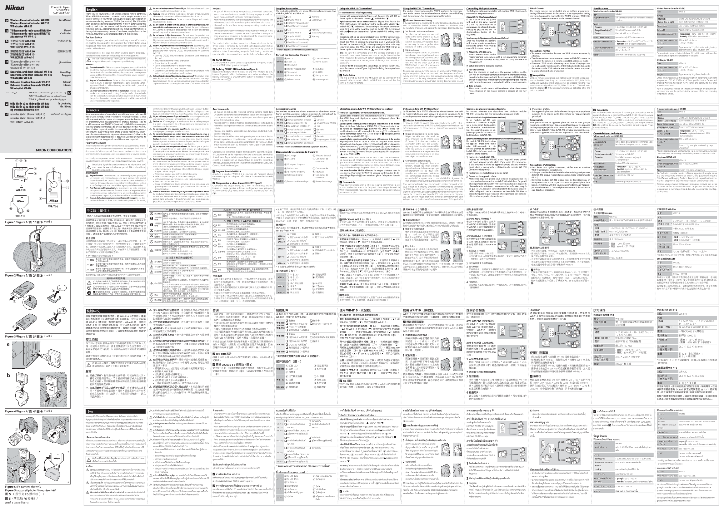 Nikon Digital Camera Accessories WR-R10 User Manual WR-R10_WR-T10_(A3_DL)02 - Page 1