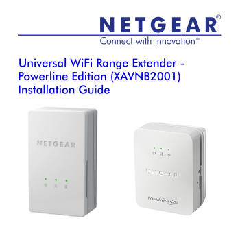 Netgear XAVNB2001 - Powerline AV 200 Wireless-N Extender Kit Installation Guide - Page 1