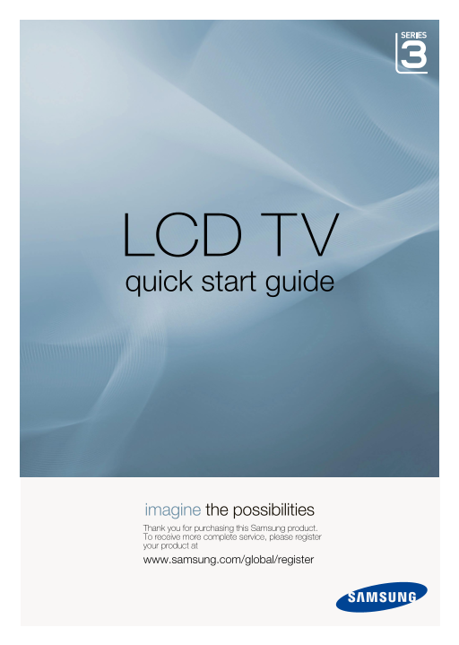 Samsung LA32A330J1N Quick User Guide - Page 1