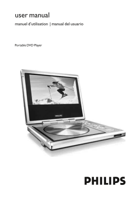 USER GUIDE FOR PHILIPS PORTABLE DVD PLAYER - Page 1