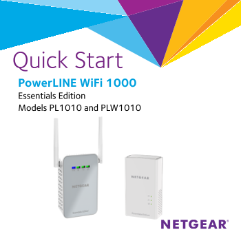 Netgear PLW1010 - Powerline WiFi 1000 Installation Guide - Page 1