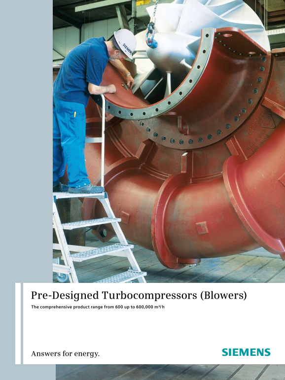 SIEMENS Pre-Designed Turbocompressors (Blowers) User's Manual and Specifications - Page 1